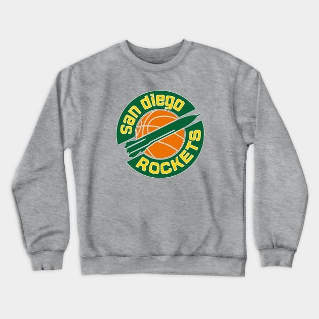 DEFUNCT - SAN DIEGO ROCKETS Crewneck Sweatshirt by LocalZonly